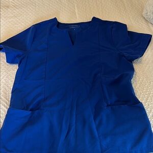 Mandala Blue Women's Scrub Top